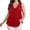 Wine, variant on Lmnyox Plus Size Tops for Women Sleeveless V Neck Pleated Front Trendy Tank Shirts Dressy Fashion Solid Color Blouses