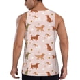 thumbnail image 3 of Gaeub Star Cute Dog Men's Athletic Tank Top, Workout Sleeveless Shirts, Running Tank Tops for Gym, Running, Training - 4X-Large, 3 of 9