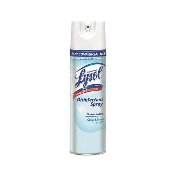 Disinfectant Spray Crisp Linen, 19 oz Aerosol Spray, 12/Carton