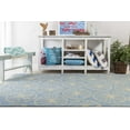 thumbnail image 2 of Hauteloom Nemacolin Wool Living Room, Bedroom Area Rug - Coastal - Blue, Taupe - 2' x 3', 2 of 6