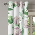 thumbnail image 3 of Ambesonne Vintage Grommet Curtain, Romantic Branches Flowers, 50"x120", Mauve and Fern Green, 3 of 5