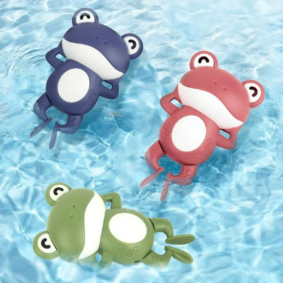 Kool Vibes Swimming Frog Bath Toys Infant & Toddler Pool Toys - Energetic Fun Folly Relaxing Bath Water Toys (3-Pack)