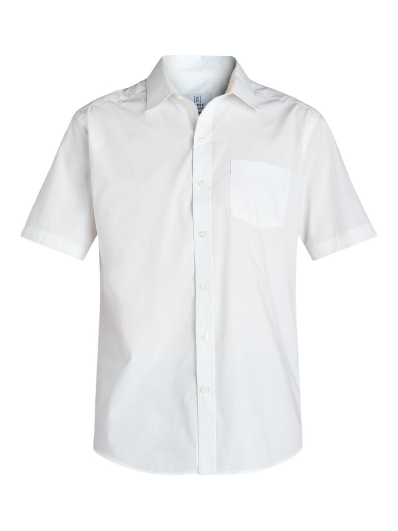 George Men's Dress Shirt with Short Sleeves, Sizes S-3XL