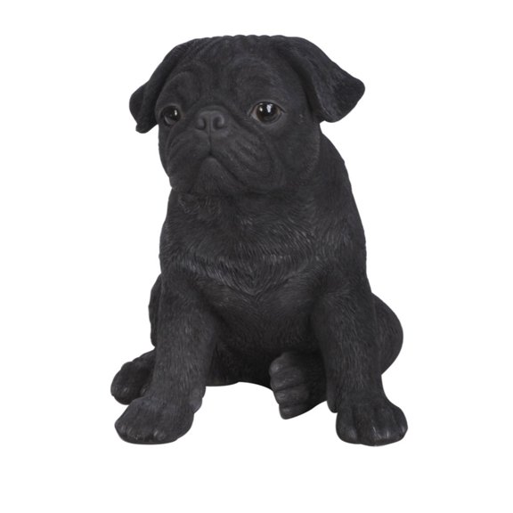 Hi-Line Gifts 8" Sitting Pug Puppy Outdoor Garden Statue