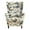 Beige Floral #1, variant on TOPCHANCES 2-Piece Wingback Chair Cover, Stretch Armchair Slipcover Wing Chair Sofa Covers, Beige Floral