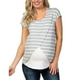 thumbnail image 1 of Heliisoer Pregnant Women Clothes Striped Stitching Multilayer, 1 of 9