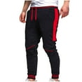 thumbnail image 4 of Diufon Cotton Sweatpants for Men Tracksuit Jogger Pants Drawstring Waist Slim Workout Pants with Pockets, 4 of 4