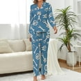 thumbnail image 2 of Top-kevin Pajama Sets for Womens Horses Running Starry Night Loose Button Down Long Sleeve Shirts And Pants Set, 2 of 12