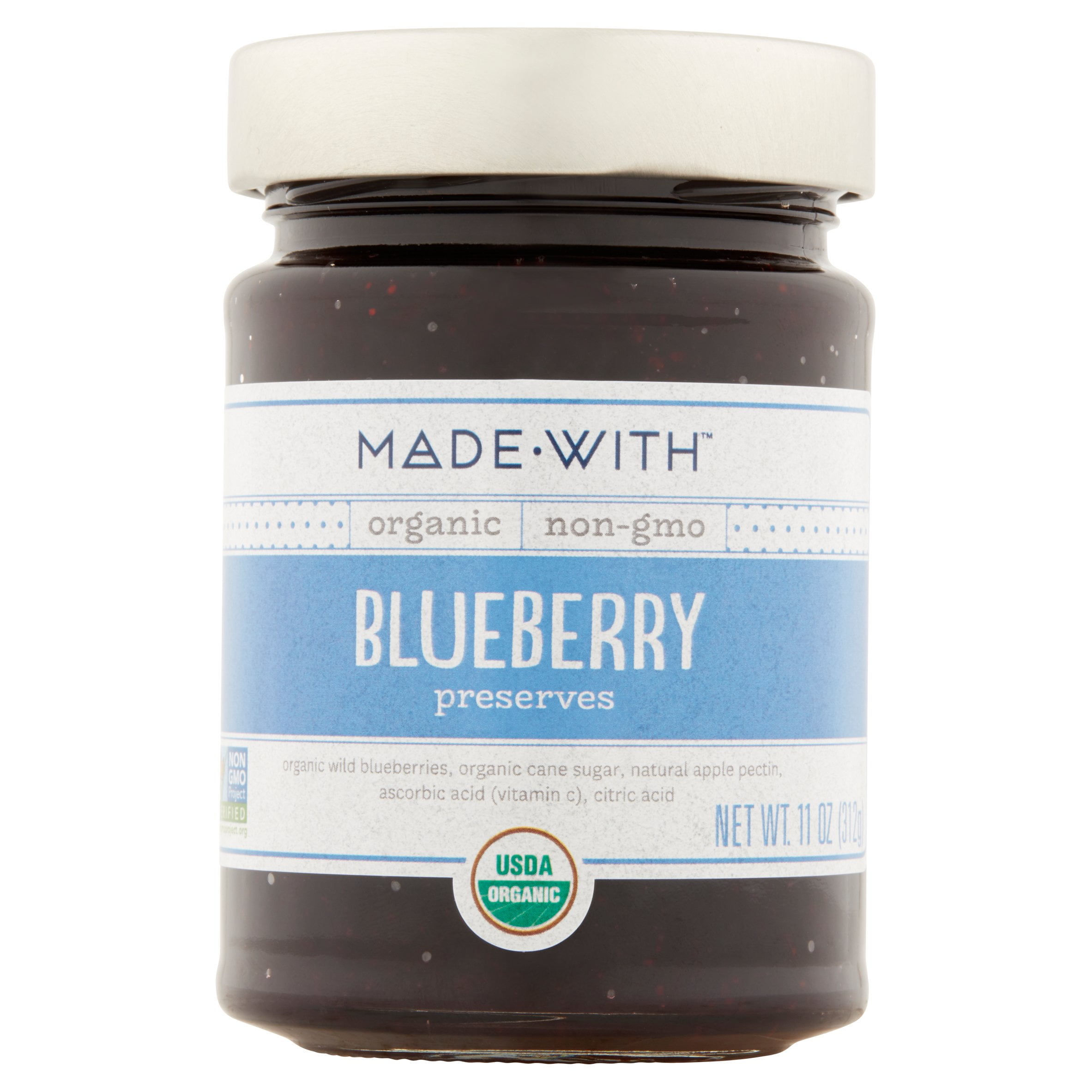 Made With Preserve Blueberry Org,11 Oz (Pack Of 6)