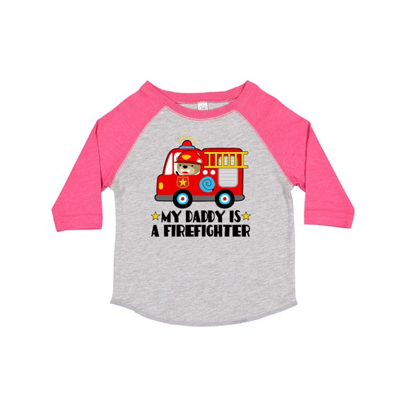 Inktastic Fireman Daddy is a Firefighter Boys or Girls Toddler T-Shirt