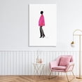 thumbnail image 3 of Stupell Industries Modern Fuchsia Pink Coat Canvas Art, 30 x 45, by Simone Elum, 3 of 7