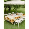 thumbnail image 4 of Outdoor Tablecloths with Umbrella Hole & Zipper, Yellow Sunflowers Rectangle Tablecloth 52x70 Inch, Farmhouse Rustic Botanical Floral Plants Waterproof Table Cloth, Patio/Pool/Picnic Table Covers, 4 of 8