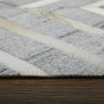 thumbnail image 4 of 5' X 8' Gray and Ivory Geometric Hand Woven Area Rug, 4 of 11