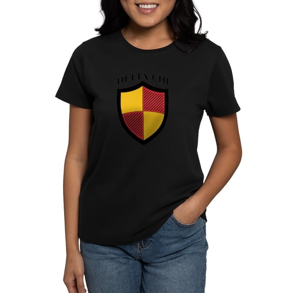 CafePress - Delta Chi Full Color Icon T Shirt - Women's Traditional Fit Dark T-Shirt