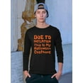 thumbnail image 2 of Funny Halloween Inflation Costume Graphic - Men's Long Sleeve, 2 of 4