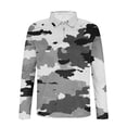 thumbnail image 4 of Blusa y camisa de manga larga con cuello vuelto para hombre, jersey de solapa con cremallera y manga larga, blusa informal estampada para San Valentín, poliéster para hombre, 4 of 5