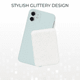 thumbnail image 4 of Entronix Rhinestone Magnetic Wallet Attachment for MagSafe & Magnetic Phone Cases - White, 4 of 5