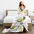 thumbnail image 5 of Kll Fleece Blanket Plush Throw Blanket Happy Avocado,Soft Fuzzy Cozy Flannel Blanket For Couch Sofa Bed.(50"X40"), 5 of 9