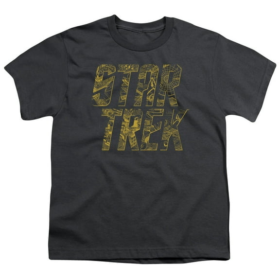 Star Trek Men's Schematic Logo Youth T-shirt Charcoal