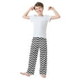 thumbnail image 3 of joogoo Black Wavy Pajama Pants Pj Bottoms Sleepwear Lounge M, 3 of 9