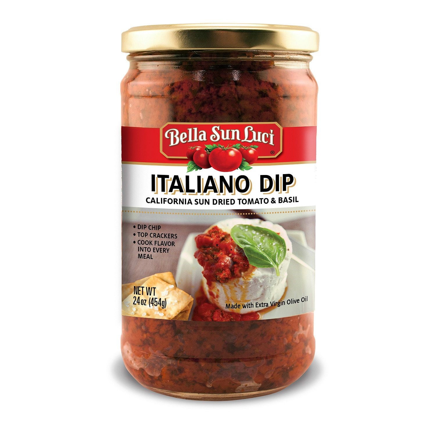 Bella Sun Luci California Sun Dried Tomato & Basil Dip, 24 Oz
