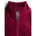thumbnail image 2 of Athletic Works Girls Active Velour Track Jacket, Sizes 4-18, 2 of 3