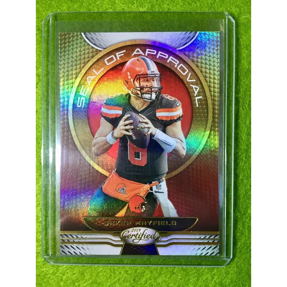 BAKER MAYFIELD PRIZM CARD JERSEY #6 BROWNS REFRACTOR SP 2019 Certified Football
