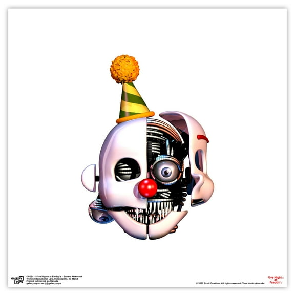 Gallery Pops Five Nights at Freddy's - Ennard Headshot Wall Art, Unframed Version, 12" x 12"