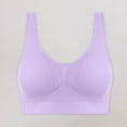 thumbnail image 5 of Sports Bras for Women Large Bust Ultra-Comfort Wireless Seamless Racerback Bra Breathable Light Lift Tank Style 5-Pack Purple (3XL) Up To 65% Off!, 5 of 6