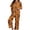 Orange, variant on SAZBJOJN Halloween Pajamas Women Halloween Printed Pajama Set 2 Piece Long Sleeve Top & Pants Soft Sleepwear Loungewear Cute Pattern PJs for Halloween Party Nightwear White S