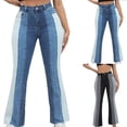 thumbnail image 5 of WREESH Womens Jeans Spring and Summer New Button Fashion Casual Long Pants Blue, 5 of 5