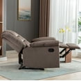 Pushback Recliner Chair, Classic Upholstered Reclining Chair with Soft