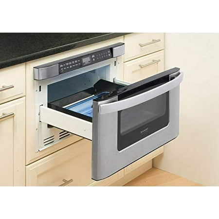 Sharp - 24" 1.2 Cu. Ft. Built-in Microwave Drawer - Stainless steel