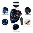 thumbnail image 3 of Halloween LED Glow Purge Mask Stitches EL Wire Light Up Costume Party Cosplay, 3 of 4