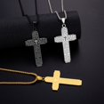 thumbnail image 4 of Collar De Cadena De Cruz De La Biblia Cristiana De Acero Inoxidable Colgante Grande Joyería De Oración Religiosa Para Hombres, 4 of 4