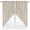 Brown, variant on Swag Curtains Valances for Windows, Khaki White Geometric Stripes Short Kitchen Window Curtains Over Sink, Minimalism Modern Art Cafe Curtains Panel Set Of 2,Rod Pocket, 36 Inches Length