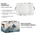 thumbnail image 2 of Yayeee 2 Pack Canvas Storage Basket with Handles for Shelves Fabric Bins Closet Organizer, Art Mountains, 2 of 8