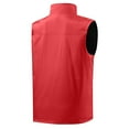 thumbnail image 3 of BiZtdJrK Men Lightweight Softshell Vest Big and Tall Windproof Reversible Sleeveless Running Vest for Travel Hiking Golf Lightening Sales Red XXXXL, 3 of 5