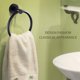 thumbnail image 4 of Toallero, toallero negro esmerilado, soporte redondo de acero inoxidable montado en la pared para baño, cocina BRI Rojo Verde, 4 of 4