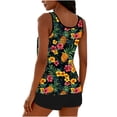 thumbnail image 5 of XUNKUSGA Women's Tankini Swimsuits Vintage Floral Scoop Neck Swim Suits with High Waisted Boyshorts Comfortable Modest Two Piece Bathing Suit S-2XL, 5 of 6