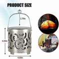 thumbnail image 2 of Mini Chauffage de Camping à Gaz, Chauffage de Camping Extérieur Mini Réchaud Portable, Chauffage de Camping, Couverture en Acier Inoxydable, pour Camping en Plein Air, 2 of 5