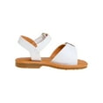thumbnail image 2 of Kensie Girl Open Toe Toddler Flat Sandals, Tan, 8, 2 of 6