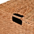 thumbnail image 6 of happimess BSK2006A-3SET Brooks Classic Farmhouse Woven Hyacinth Rectangular Storage Baskets with Lids and Handles, Natural (Set of 3), 6 of 7