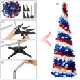 thumbnail image 4 of Yialzm USA Independence Day 4.92ft Home Party Decoration Tree Ornament Festive Atmosphere Easy Install Long Lasting Telescopic Design Suit for Living Room Patio Celebration, 4 of 8