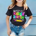 thumbnail image 2 of Bobifish Girls Back To School T-Shirts Crew Neck Short Sleeve Graphic Tee First Day Of Preschool Kindergarten Kids Graphic Tee Shirts, 2 of 4