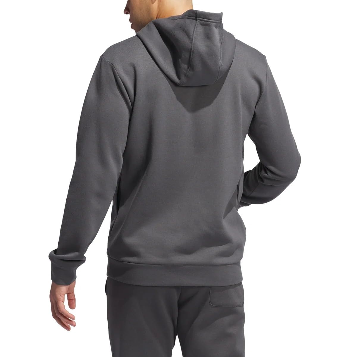 adidas Men�s Regular Fit Kangaroo Pockets Hoodie - Gray (Gresix), Small