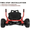 thumbnail image 5 of HoverTech 1 Go Cart Adjustable Seat Attachment for 6.5" Hover-Board Buggy - Red, 5 of 8