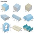 thumbnail image 4 of COCLUB Foam Climbing Blocks for Toddlers, 8-Piece Climbing Toys for Toddlers 1-3 Inside with Ball Pits, 4 of 10
