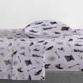 thumbnail image 5 of MGM Wednesday Addams Floral Skulls 3 Piece Twin Size Kids Bed Sheet Set - Kids Bedroom Décor, 5 of 10