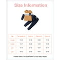thumbnail image 2 of 12 Months Baby Boys Outfit 18 Months Boys 2PCS Fall Winter Clothing Set Letter Print Round Neck Toddler Boys Long Sleeve Top Pants Set Brown, 2 of 7